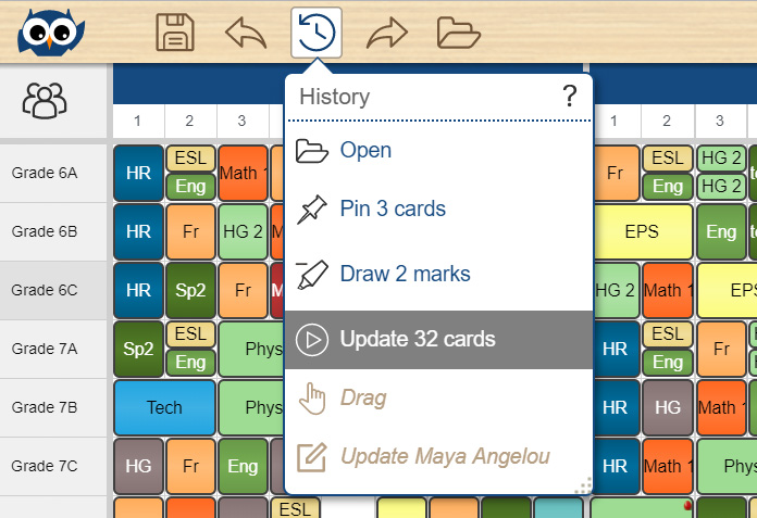 Timetabling history