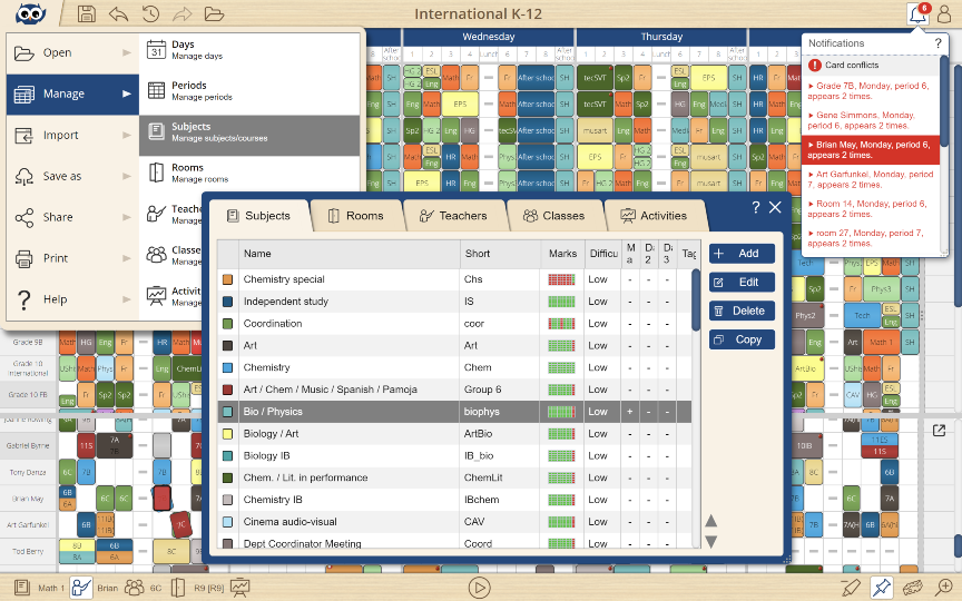 Application layout