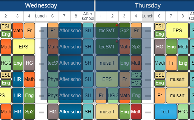 Selecting multiple cards by surrounding desired cards with the mouse